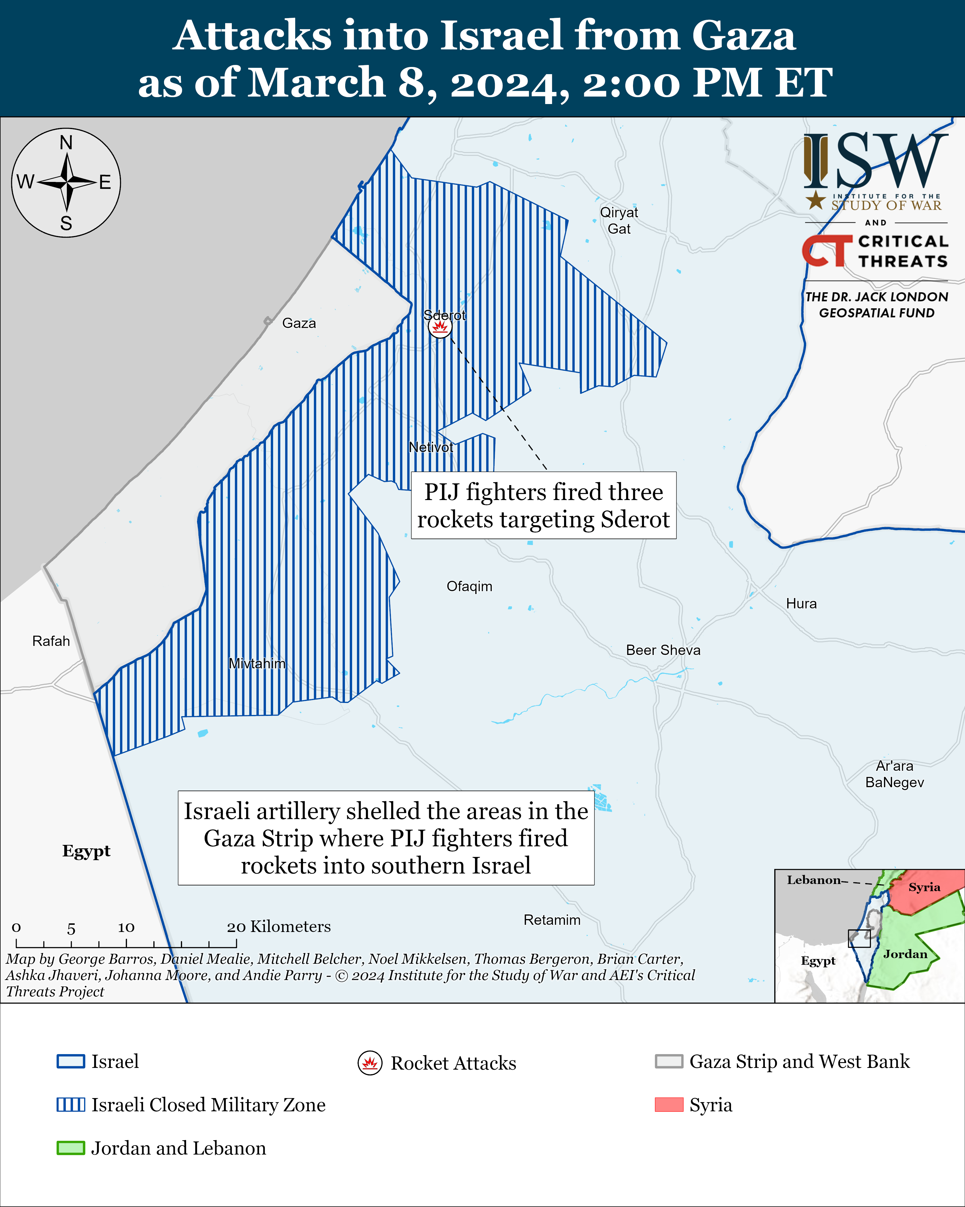 Southern Israel Battle Map March 08%2C2024 